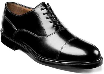 Florsheim Dailey - Scarpe Oxford da uomo, nero, 41 EU