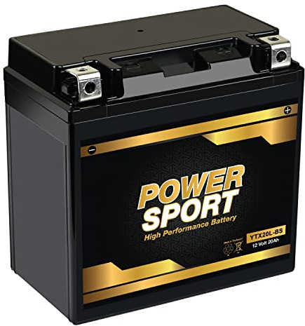 ExpertPower YTX20L-BS 12V 20Ah Battery OEM Replacement SLA AGM, 275 CCA