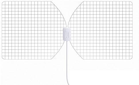 RGTech Monarch 50 Transparente Antenne Numérique Intérieure HDTV TNT-Réception multidirectionnelle à 50 Miles de distance-4G Filtre de Reception Maximum UHF/VHF/FM/USB TV Tuner/DVB-T/DVB-T2/DAB Radio