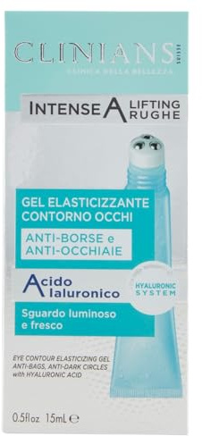 CLINIANS | Intense A Lifting Arrugas Contorno de Ojos, Mirada Luminosa y Fresca, Dermatológicamente Testado, Made in Italy, 15 ml