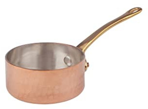Pentole Agnelli COCU104M07 Casseruolino a Servire con Manico, Rame, 7 cm