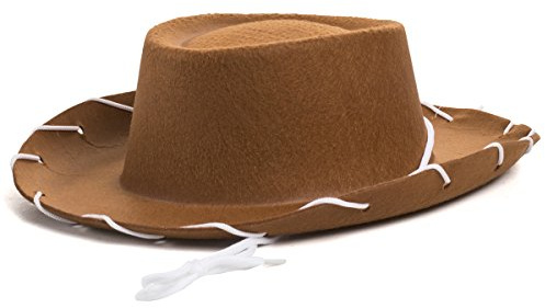 Childrens Brown Felt Cowboy Hat by Century Novelty by Century, brown, Size Small