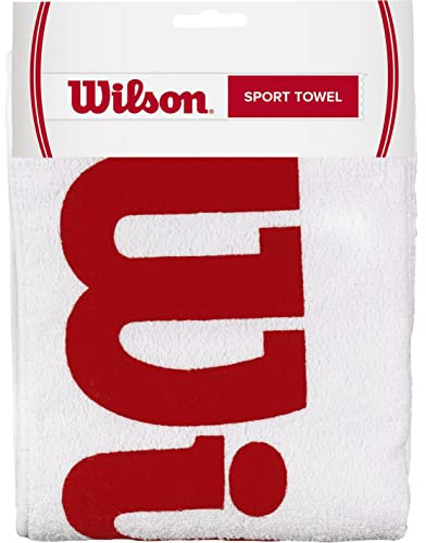 SPORT TOWEL - C: WHITE/RED