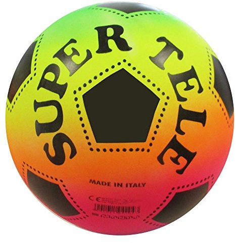 Mondo Toys - Pallone da Calcio SUPERTELE RAINBOW - per bambina/bambino - multicolore - 04013