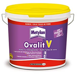 METYLAN Ovalit V, Colle prête à l'emploi pour revêtements à peindre, toiles de verre, voile de verre, intissés- Seau 5kg