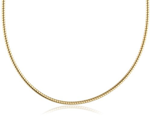 InCollections Damen-Halsreif 925/000 Sterlingsilber vergoldet Omega 1,4/42 cm