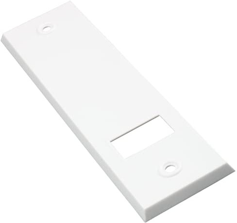 Abdeckplatte (Blende) mit Lochabstand 16cm ECKIG weiß