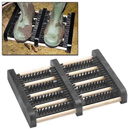CostMad Heavy Duty Shoe Boot Trainer Wellies Welly Brush Scraper Outdoor Door Step Cleaner Brushes Mat Bristles Clean Mud Dirt Grass Snow