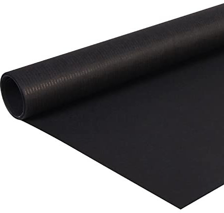 Clairefontaine 195729C - Un Rouleau Kraft Papier Vergé - Couleur : Noir - Dimensions : 10x0,70m - 65g - Emballage Cadeaux, DIY, Artisanat