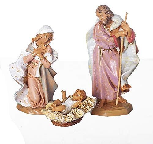 Fontanini by Roman, The Holy Family 3-Piece Set, 7.5 Collection, Nativity Figures, Made in Italy