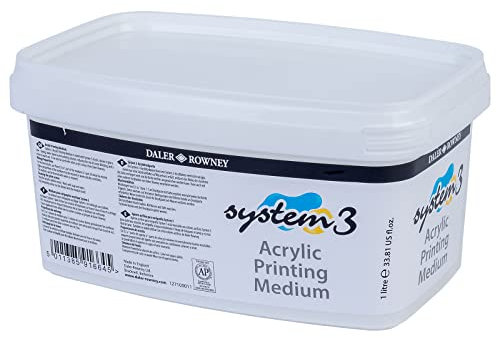 Daler Rowney System 3 Médium Para Impresión Screen Printing Bote 1L