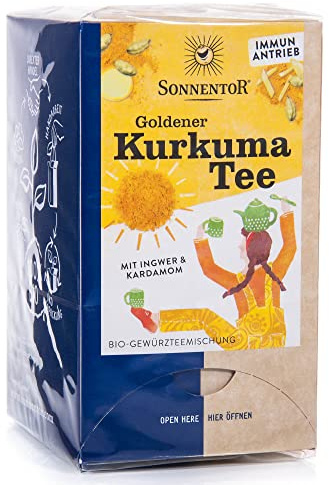 Sonnentor Bio Goldener Kurkuma Tee, 36 g