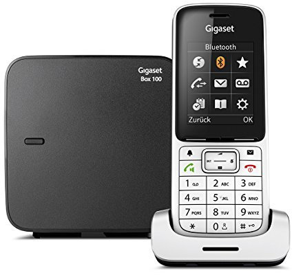 Gigaset SL450 Telefon - Schnurlostelefon / Mobilteil - mit Farbdisplay - Freisprechen - Design Telefon / schnurloses Telefon - platin schwarz