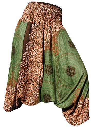 PANASIAM Aladin Pants Mandala 1, Olive Green L