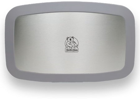 KEMMLIT Marbella Wickeltisch- klappbar als Wandwickeltisch/Wickelregal, Edelstahl, für öffentlichen und privaten Bereich geeignet