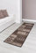 Kurzflorteppich Teppichläufer Orientteppich Vintage Patchwork Orientalisches Muster Used Look– Wohnzimmerteppich Schlafzimmer Flurläufer – Oeko Tex 100 pflegeleicht umkettelt – 57cm x 110cm taupe