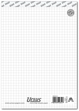Ursus Basic 60845220 Notizblock A5 48 Blatt 60g/qm 5mm kariert