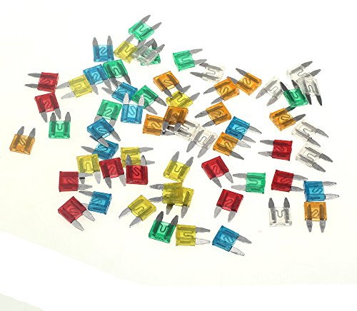 60x 10mm Mini Auto KFZ Sicherung Flachsicherung Set 5/10/15/20/25/30 AMP