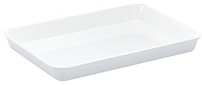 WACA 1404 Auslageschale Präsentationsschale 350 x 250 x 40 mm, Farbe:weiß