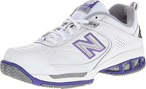 New Balance Women's 806 V1 Tennis Shoe, White, 7.5 W US
