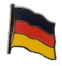 Flaggen-Pin/Anstecker Deutschland vergoldet