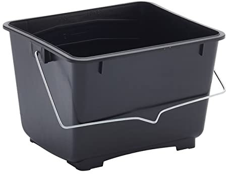 Mini Cubo de Pintura de plástico ProDec de 2,5 litros (0,5 galones) 100% plástico Reciclado con asa de Transporte metálica para Todo Tipo de Pinturas y pastas Apto para Mini Rodillos de 4 Pulgadas