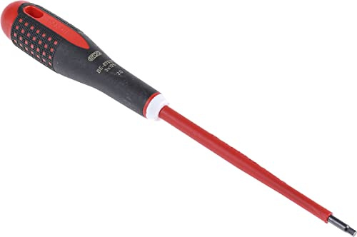 Bahco BE-8703S Ergo Insulated Screwdriver for Hex Head Screws, Multi-Colour, 197 mm