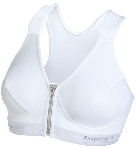 Zsport Zbra Silver Soutien-Gorge de Sport Femme Blanc FR : 85F (Taille Fabricant : 85F)