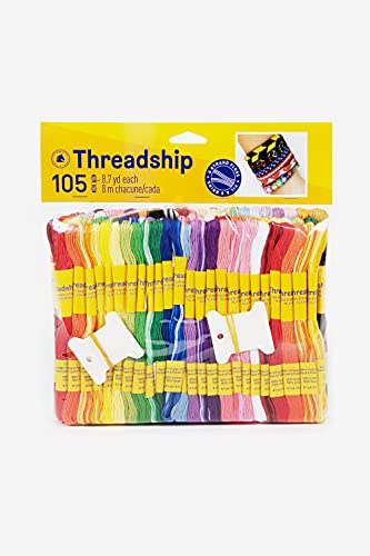 DMC - Pack de 105 échevettes Multi-brins - Couleurs Assorties- 100% Coton