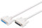 DIGITUS Paralleles Anschluss-Kabel - D-Sub 25 zu D-Sub 25 - Stecker zu Buchse - 10.0m - Verlängerungskabel - Beige