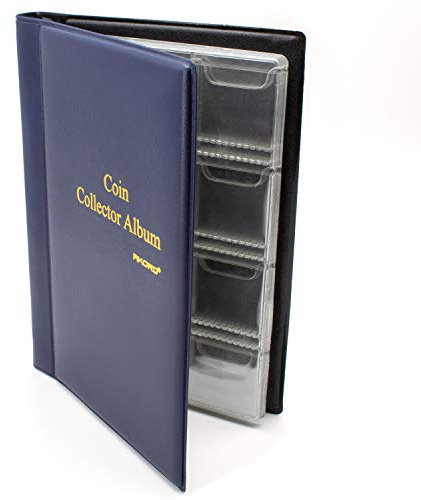AKORD 120 Coin Holder Collectors Album, Dark Blue