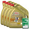4x 5 L = 20 Liter Castrol Edge Fluid Titanium 5W-30 LL Motoröl inkl. Castrol Ölwechselanhänger