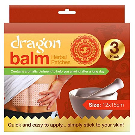 Dragon Balm Herbal Patches (Bundle of 3 Packs) Ancient Chinese Herbal Remedy 12 x 15 centimetres