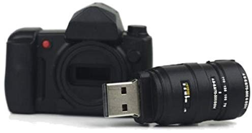 Ulticool - Cámara con Lente de Fotos 32 GB - Camera with Lens - Memoria Almacenamiento de Datos – USB Flash Pen Drive Memory Stick - Negro