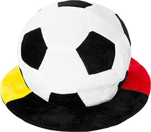 normani 1, 2, 5 oder 10 Deutschland Fußball Mütze Schlapphut mit Krempe Fußballhut in Deutschlandsfarben Farbe 1 Stück
