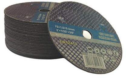 (Pack of 50) 75mm (3) Stainless Steel Cut Off Discs - Air Tool Metal Cutting Discs