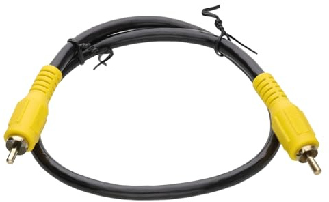 kenable RCA Phono Cable RG59 75Ω Digital Coaxial SPDIF Audio Composite Video Lead Black 0.5m