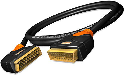 Hicon Ergonomic Scart Cable OFC 21POL gewinkelter Conector | Hie de sasc