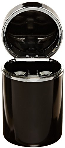Bell Automotive 22-1-30230-8 Black/Chrome Aluminum Ashtray, One Size, Aluminum Canister