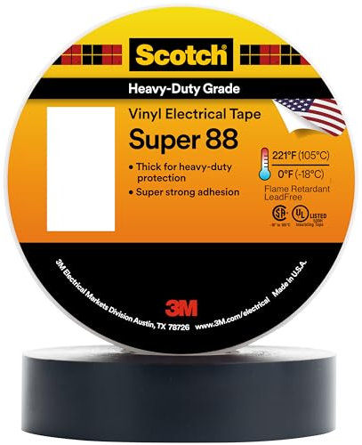 Scotch SUPER88-25X33 Isolierband Schwarz (L x B) 33m x 25mm 1St.