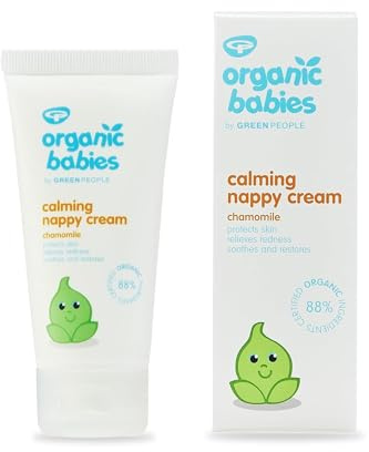Green People Organic Babies Calming Nappy Cream 50ml | Natural & Organic Zinc Oxide Nappy Cream | Eczema-Friendly, Gentle on Sensitive Skin & Suitable from Birth | Paraben Free | Vegan, Cruelty Free