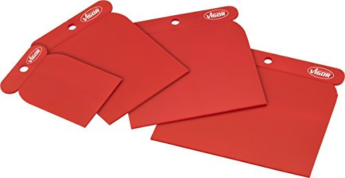 Vigor Jeu de spatules japonaises en plastique V4278