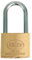 Amig - Candado de seguridad - Incluye 2 llaves - Arco largo - Latón y arco de Acero tratado - Para taquillas de gimnasio, puertas, armarios, maletas, mochilas - Ancho: 60 mm