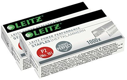 LEITZ Heftklammern Nr. 10, verzinkt, 2x 1000 Stück