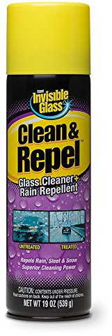 Invisible Glass 91184 Clean & Repel Aerosol-Glass Cleaner with Rain Repellent