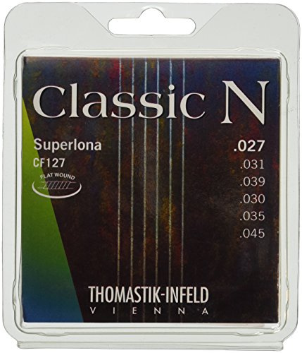 Thomastik Saiten für Klassik-Gitarre Classic N Series Satz Superlona Light CF127 Flatwound