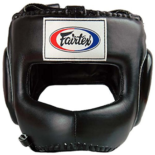 Fairtex Kopfschutz, HG4, schwarz, Head Guard, Protector Muay Thai MMA Thaiboxen Größe M