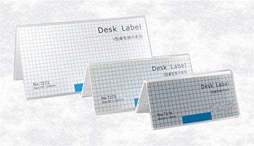 Tischaufsteller aus hochwertigem Acryl Tischnamensschild, Preisschild Hinweisschild Dachform (55x120 mm)