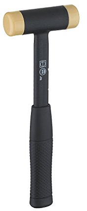 Ruthe 3003054119 Soft Face Hammer with Plastic Handle, Multi-Colour, 30 mm