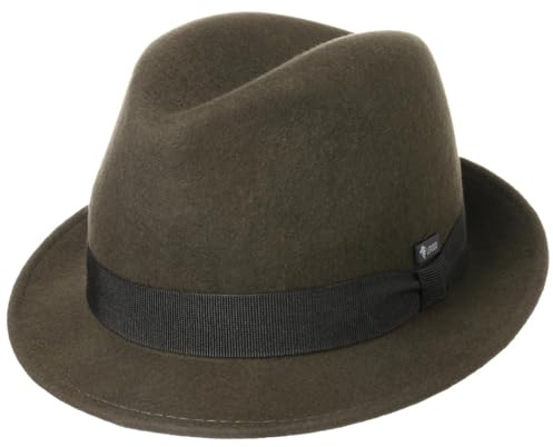 LIPODO Cappello Trilby Feltro Bambini Fedora Taglia Unica - Oliva